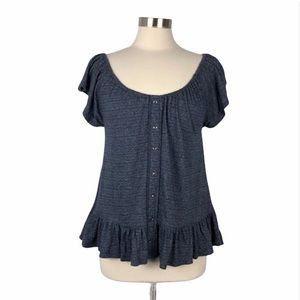 Lucky Brand Blue Swing Top